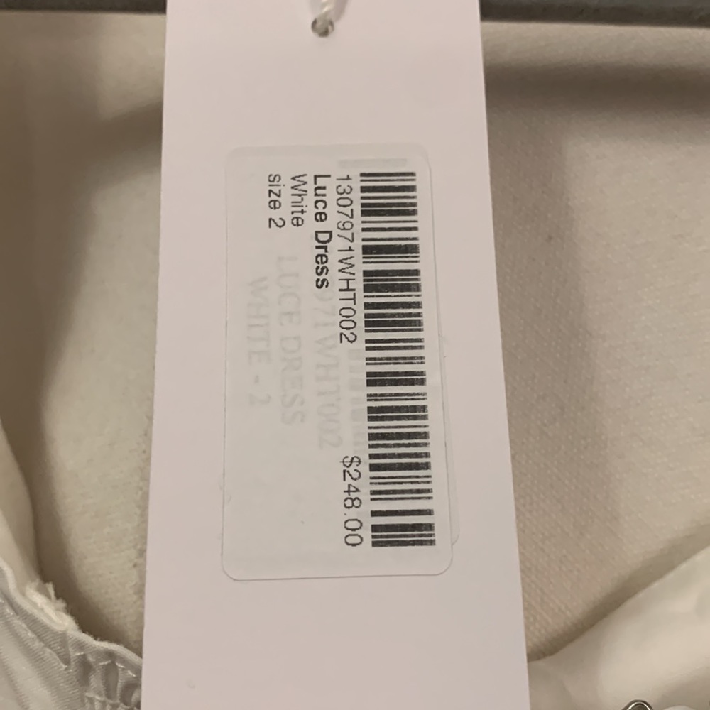 Reformation Luce Corset drop waist Dress White size 2- NWT - Picture 11 of 16